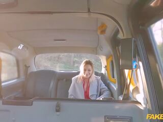 Fake Taxi Blonde in red underwear has a wild ride on a big long dick