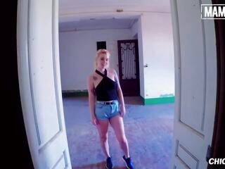 Mamacitaz - grand cul blond misha traverser pilé dur par espagnol homme