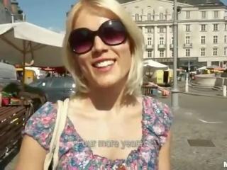 Czech prostitute Catherine fucks in the market