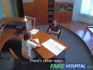 FakeHospital Nurse cures studs depression by letting him cum on her pussy