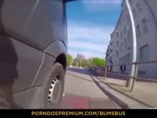 Bums autobus - divé verejnosť sex s vášnivé európske hottie lilli vanilli