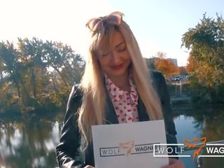 Blue-eyed LOLA SHINE outdoor + hotel fuck with facial! WOLF WAGNER X rated movie films