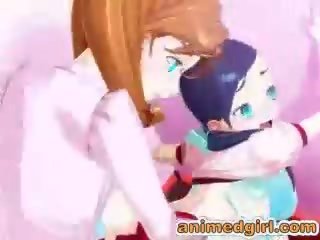 3D shemale hentai fucked from behind