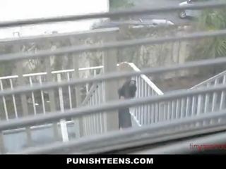 Blonde Teen Punished by Giant cock - tinyteencams.com