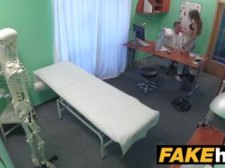 Fake Hospital sedusive reporter gets to the point with blowjob and hard adult film