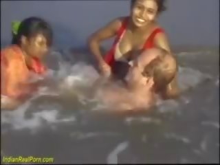 Real Indian Fun at the Beach, Free Real Xxx adult movie clip f1